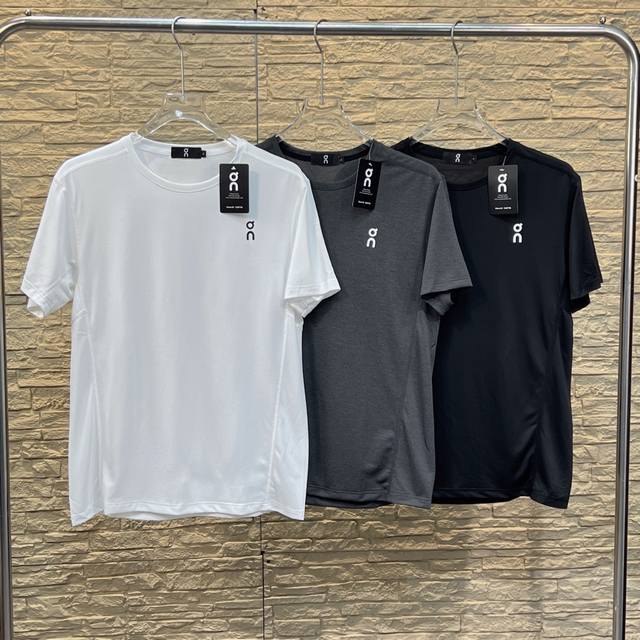 On 25Ss Summer New Men's Elastic Quick-drying Outdoor Leisure Short T-shirt The