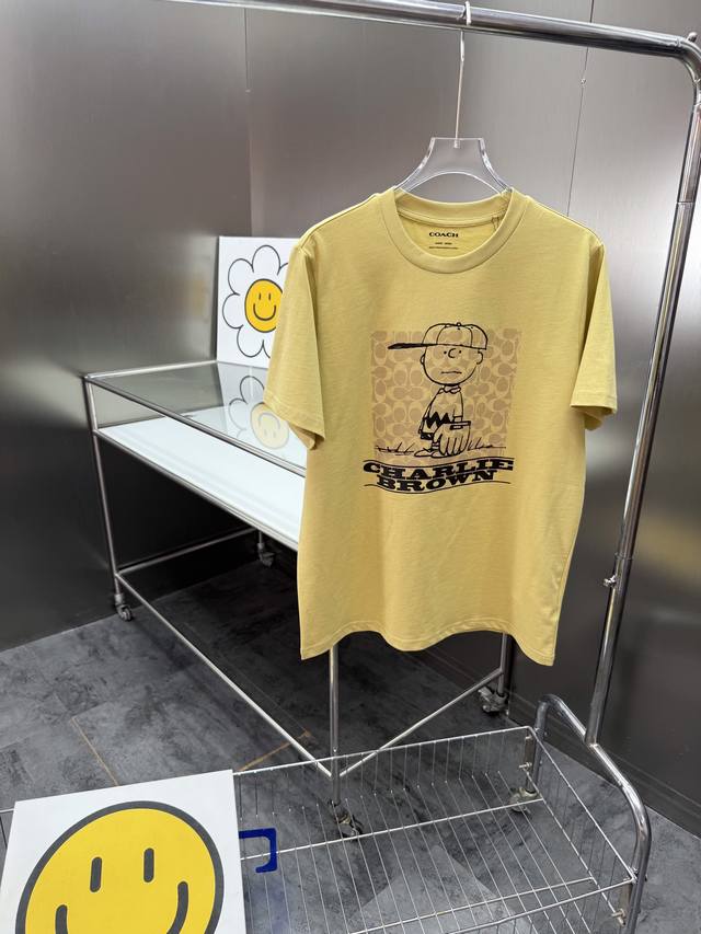 New in stock Coach counter 25 latest Snoopy joint old flower style short sleeve