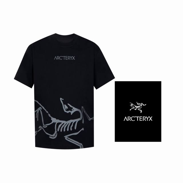 Nd02 [Ayc Teryx] 2025Fw short-sleeved T-shirt with bird letter logo print High-e