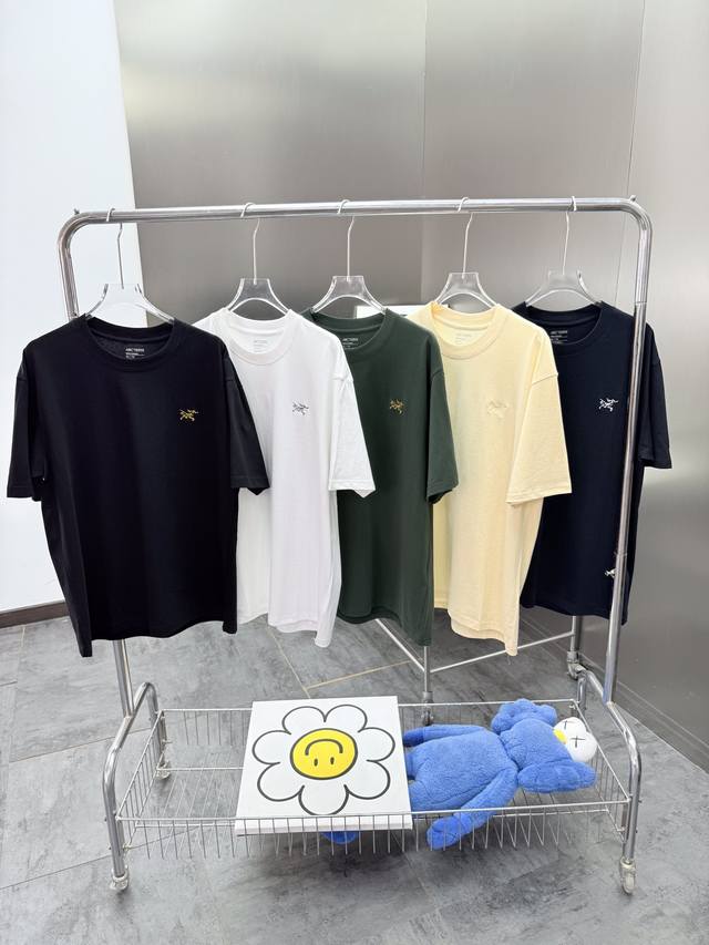 2025 New Overseas Edition Arc'teryx Embroidered Classic Colorful Cotton T, 1. Fa
