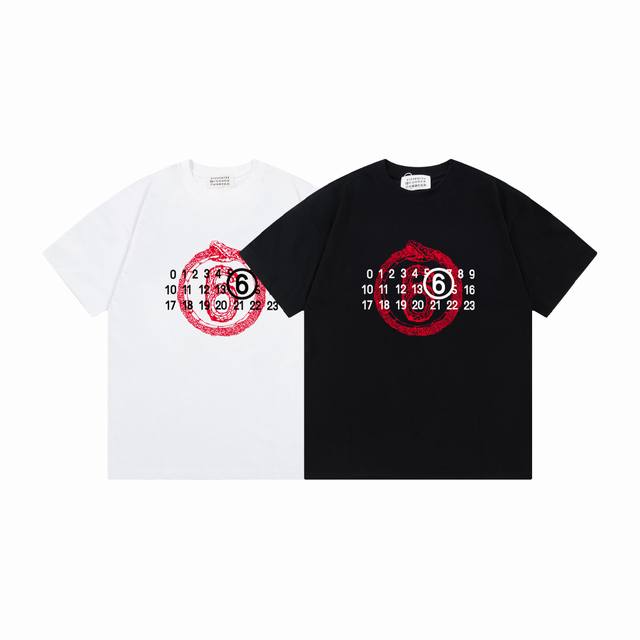 Md741# Maison Margiela 25Ss Year of the Snake Limited Edition Logot T-shirt Shor