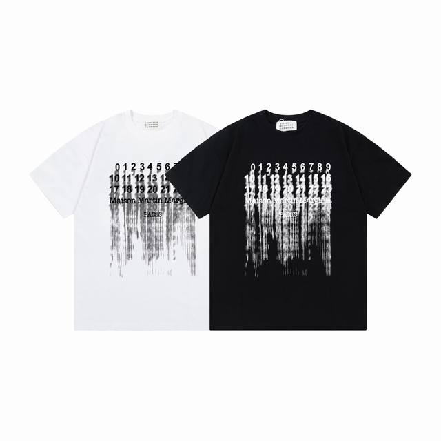 Md739# Maison Margiela 25Ss double-shadow logo shirt short sleeves New spring an