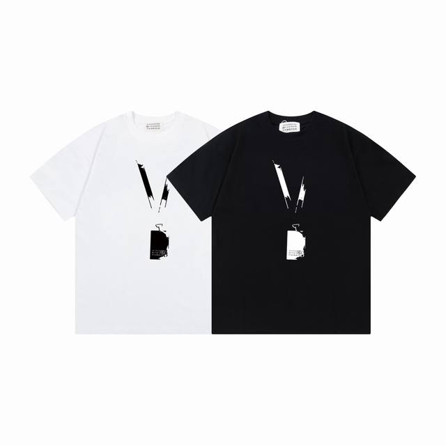 Md732# Maison Margiela 25Ss tag printed logot shirt short sleeves New spring and
