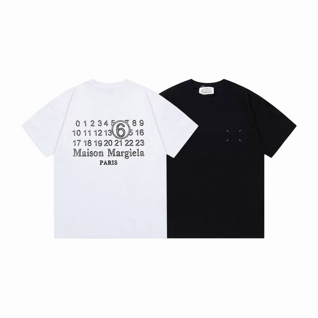 Md728# Maison Margiela 25Ss letter print logo shirt short sleeves New spring and
