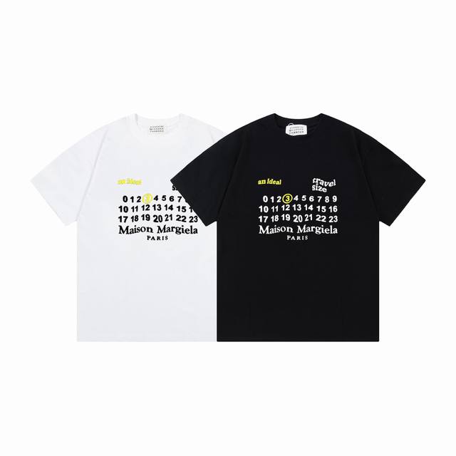 Md725# Maison Margiela 25Ss letter print logo shirt short sleeves New spring and