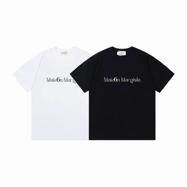 Md722# Maison Margiela 25Ss letter print logo shirt short sleeves New spring and