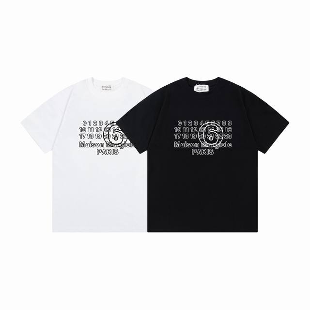 Md721# Maison Margiela 25Ss letter print logo shirt short sleeves New spring and