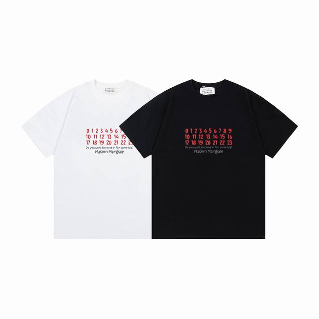 Md719# Maison Margiela 25Ss letter print logo shirt short sleeves New spring and