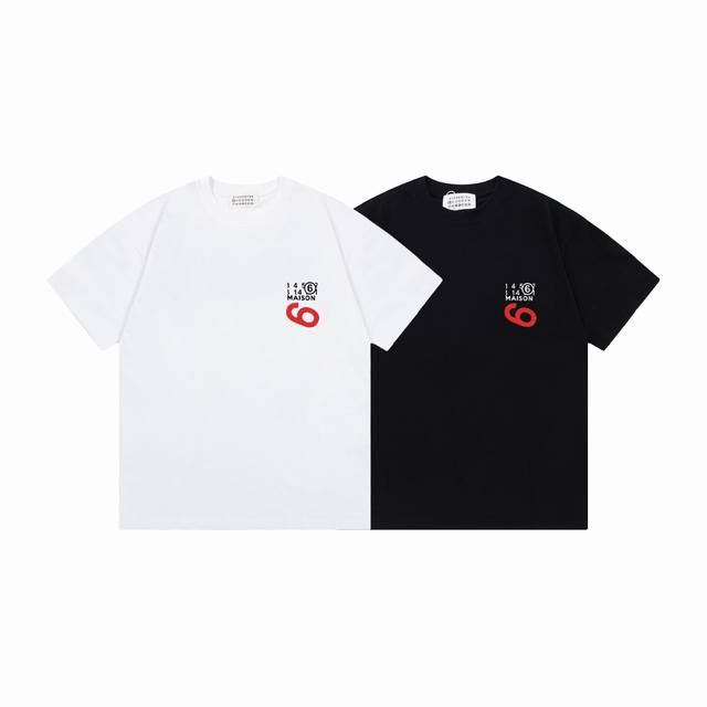 Md716# Maison Margiela 25Ss letter print logo shirt short sleeves New spring and