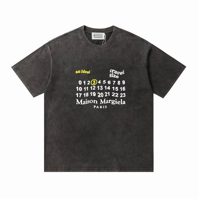 Md713# Maison Margiela 25Ss letter print logo shirt short sleeves New spring and