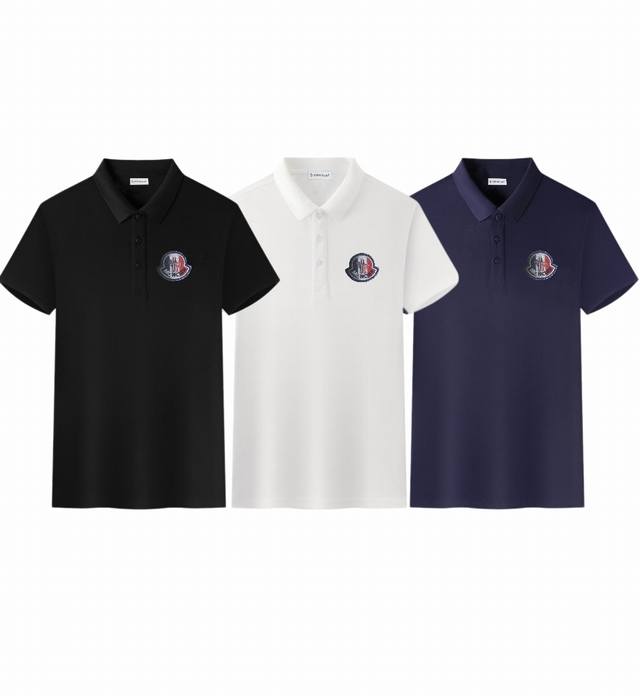 New model number: M2008 Moncler 2025 new short-sleeved lapel Polo shirt Customi