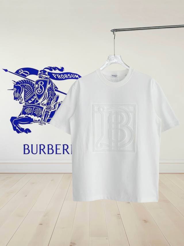 high version] Burberry 25Ss. The front is embroidered with a large English logo