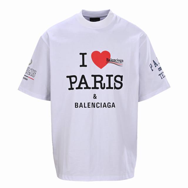 Balenciaga Balenciaga Blcg Coke Heart Printed Short Sleeve T-shirt Original P10,