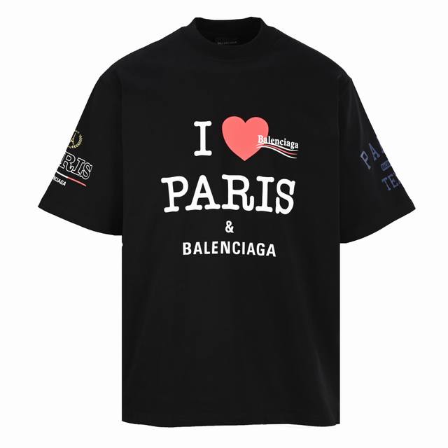 Balenciaga Balenciaga Blcg Coke Heart Printed Short Sleeve T-shirt Original P10,