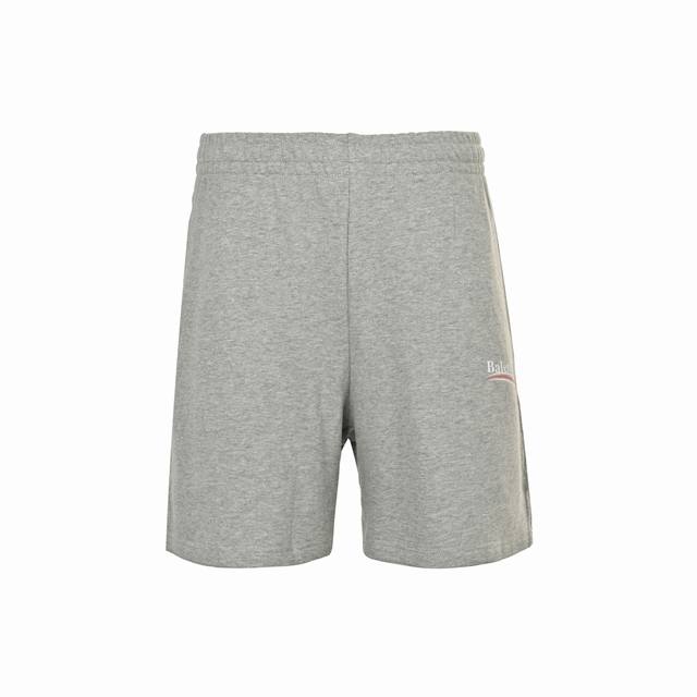 Balenciaga Classic Coke Print Shorts Embroidery: Straight lines, smooth curves;