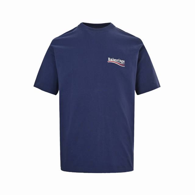 Balenciaga Balenciaga classic cola embroidered short sleeves Selected long-stapl