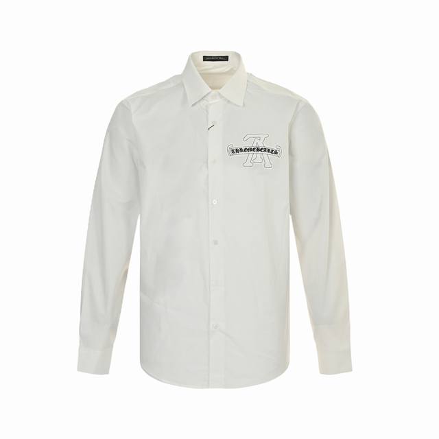 Louis Vuitton Louis Vuitton Crosby co-branded embroidered logo shirt is made of