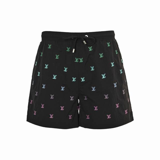 Louis Vuitton 25Ss full-width monogram gradient embroidery shorts The new Lv bea