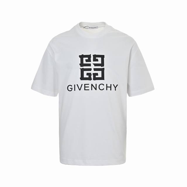 Givenchy 4G pressed glue printed short sleeves The fabric is made of 270g combe