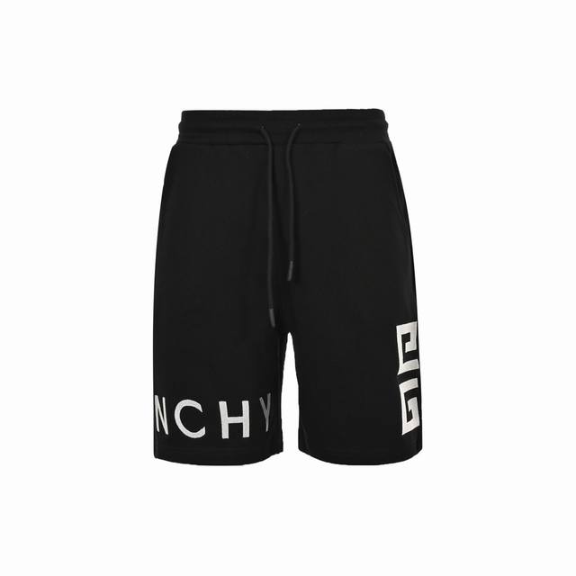 Givenchy Logo Embroidered Shorts The fabric is made of 380G pure cotton terry f