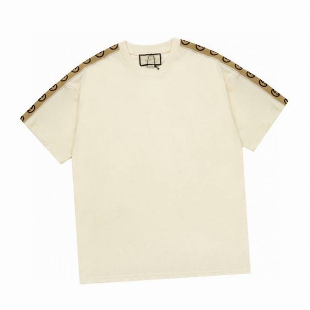 Gucci New summer style Double G webbing on both sides Round neck short sleeves 2