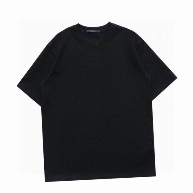 Louis Vuitton New summer collar letter embroidered round neck short-sleeved T-sh