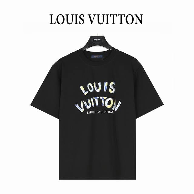 Louis Vuitton 25Ss camouflage letter logo printed short-sleeved T-shirt custom-w