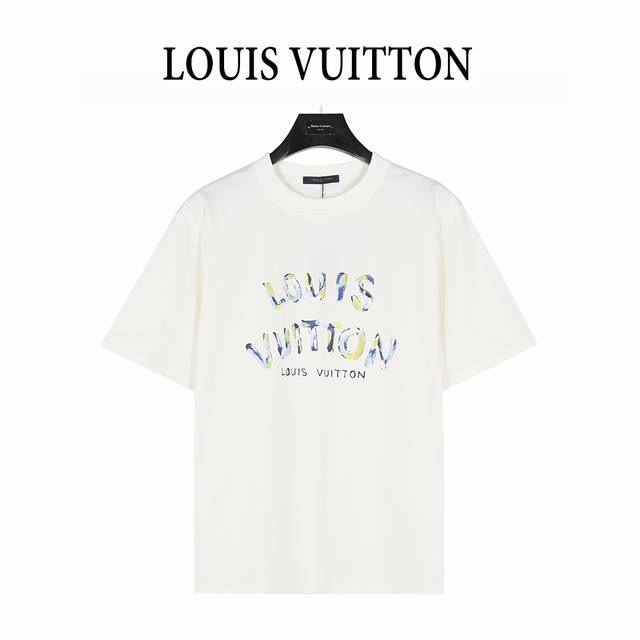 Louis Vuitton 25Ss camouflage letter logo printed short-sleeved T-shirt custom-w