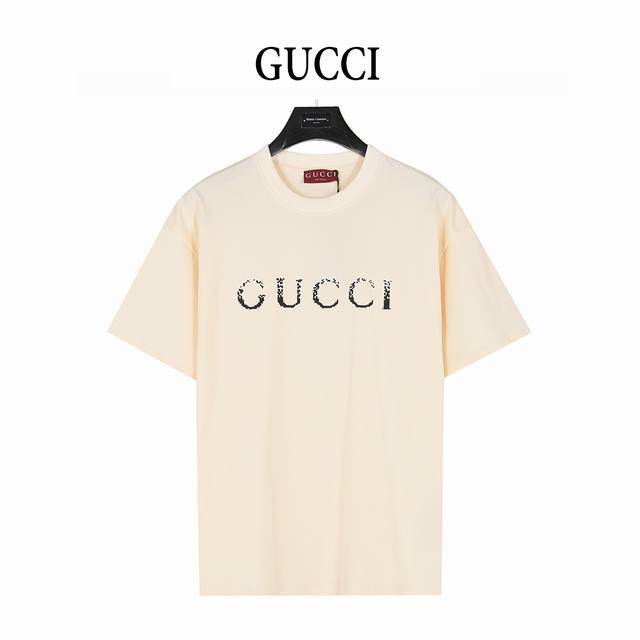 Gucci Gucci 25Ss Simple Logo Gradient Mottled Print Short Sleeve T-shirt The new