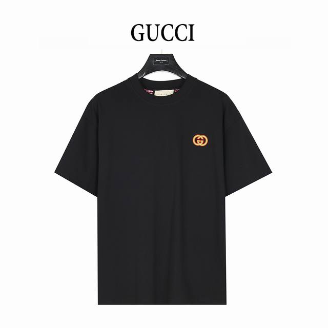 Gucci 25Ss embroidered double G plaid collar short-sleeved T-shirt Customized 26