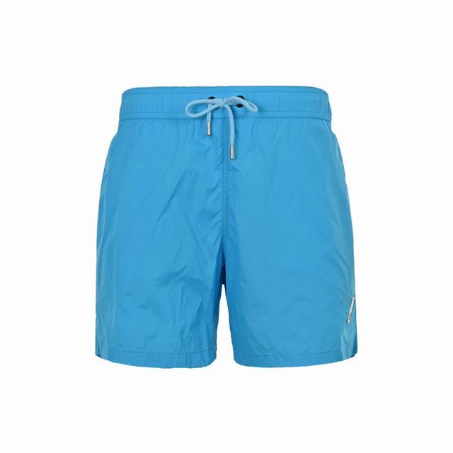 Moncler 24Ss short classic logo beach shorts are made of quick-drying nylon fabr