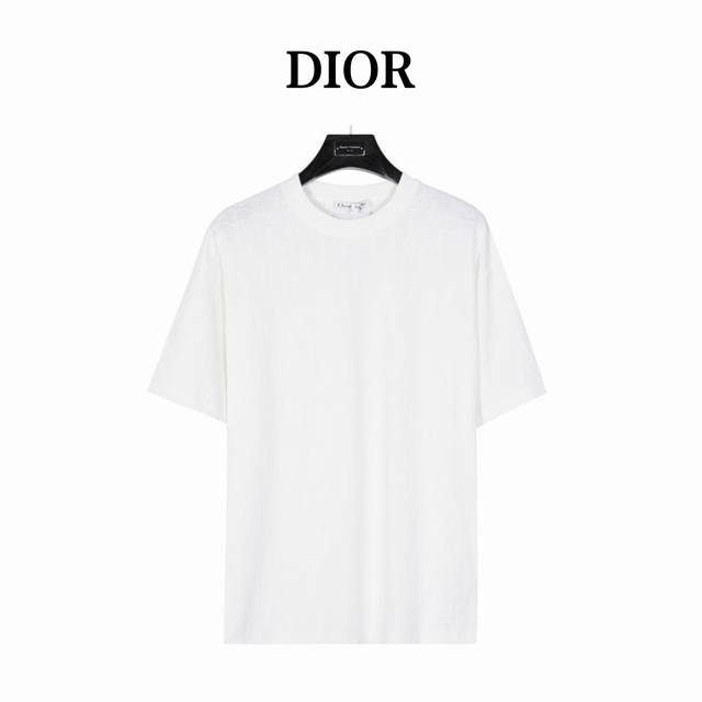 Dior Dior classic old flower full print jacquard short sleeves Unisex new aesthe