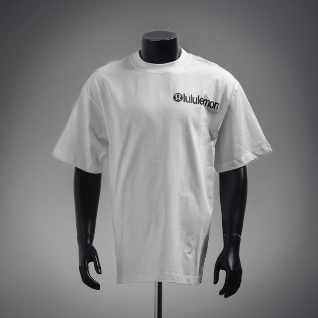 Lululemon 25Ss foamed logo round neck short-sleeved T-shirt The version is large