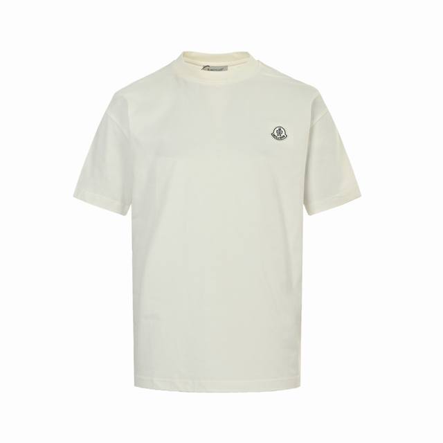 Moncler 25Ss classic logo embroidered short sleeves The fabric is made of high-w