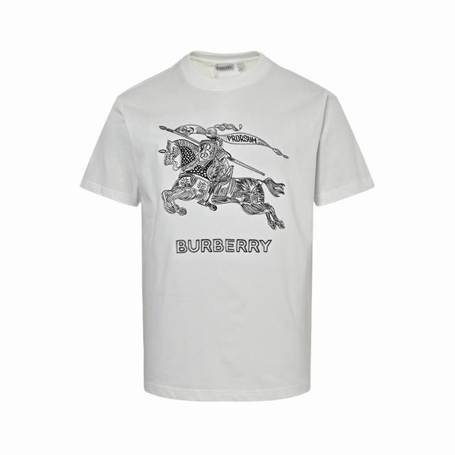 Burberry Burberry Knight Warhorse Embroidered Short Sleeves The fabric is made o