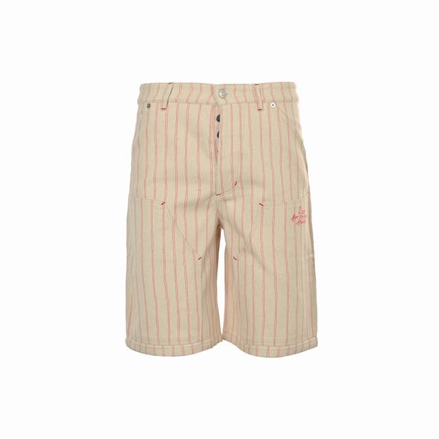 Dior 25Ss Embroidered Letter Striped Denim ShortsDior's new shorts are both mode
