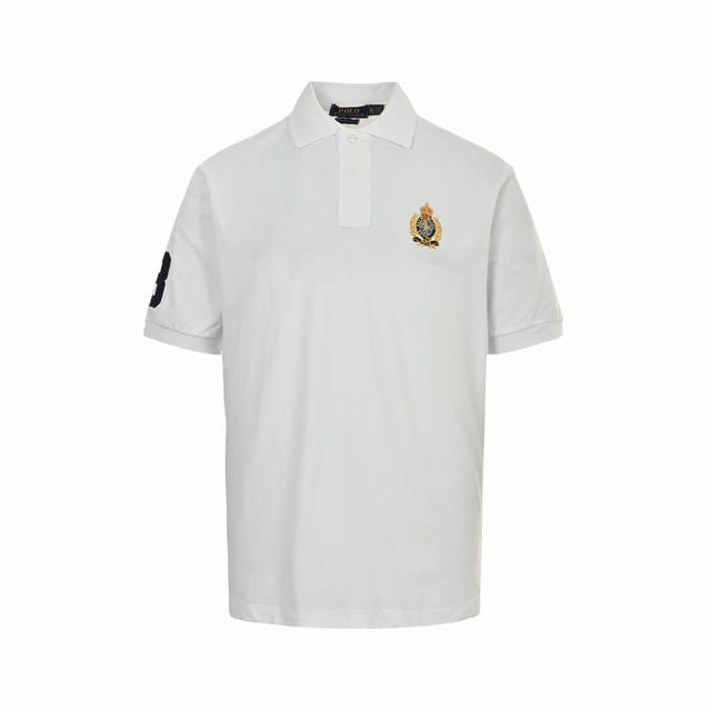 Ralph Lauren Ralph Lauren gold horse logo with three ponies embroidered on the b