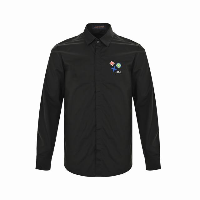 Louis Vuitton 25Ss three-flower heat transfer printed long-sleeved shirt is made