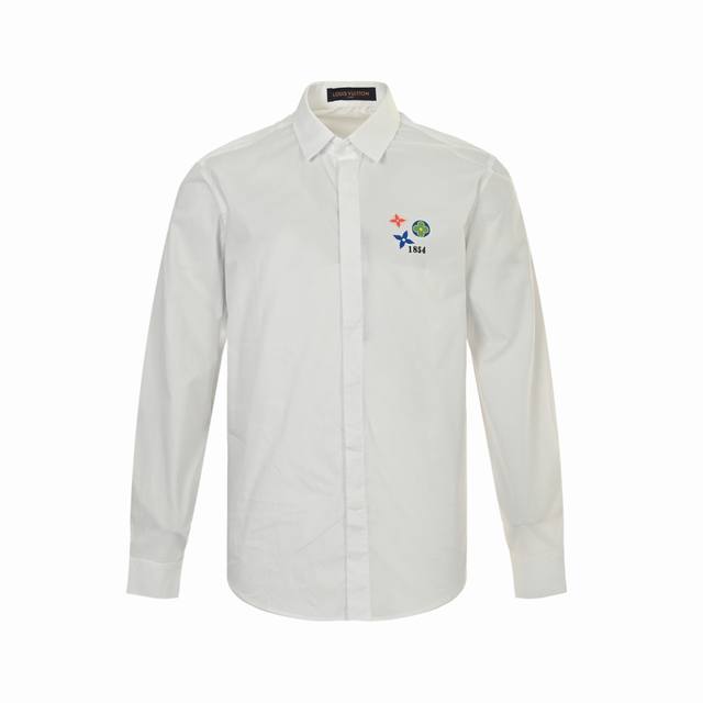 Louis Vuitton 25Ss three-flower heat transfer printed long-sleeved shirt is made