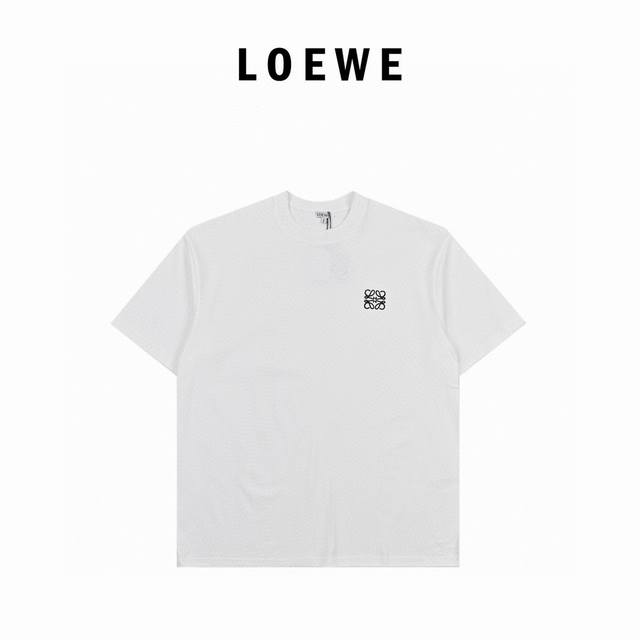 Loewe Loewe chest embroidery short-sleeved T-shirt Original operation Custom-wov