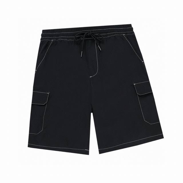 Prada New summer style exposed triangle label nylon casual shorts classic large