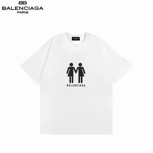 Balenciaga 25Ss double portrait multi-national flag direct-injection printed sho