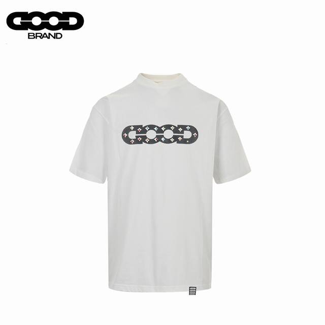 Goodbrand 25Ss Imported Thick Glue Logo Hot Diamond Short Sleeve T-shirt Made of