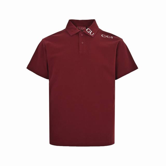 Gucci 25Ss Polo with letter print on collar The 2025 Gucci Spring collection fea