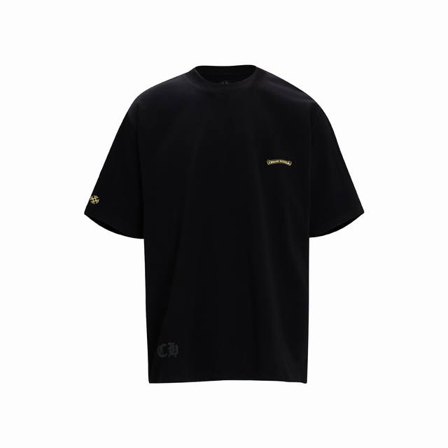 High version Chrome Hearts short sleeves with Sanskrit cross print! Chest pocke