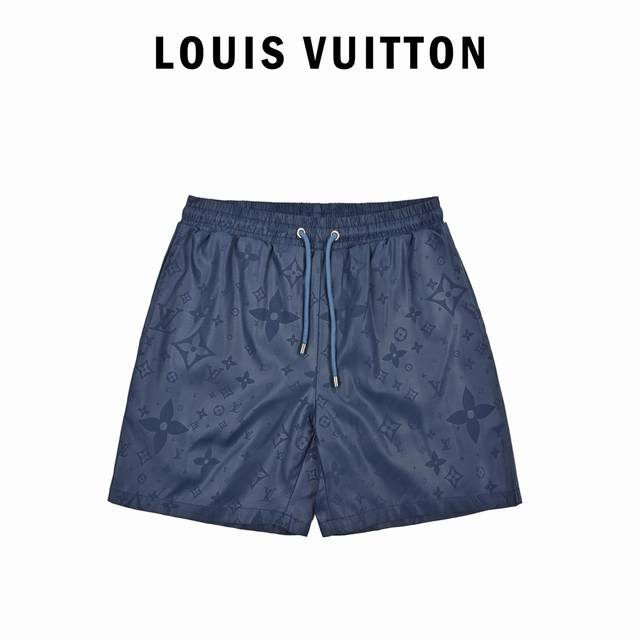 Louis Vuitton Louis Vuitton classic dark pattern jacquard beach shorts High-dens