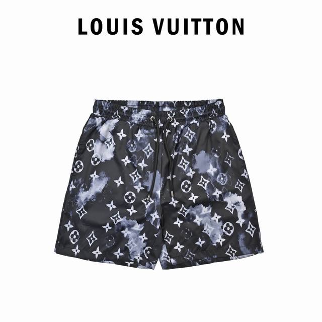 Louis Vuitton Louis Vuitton Night Sky Full Printed Monochrome Beach Shorts Fine