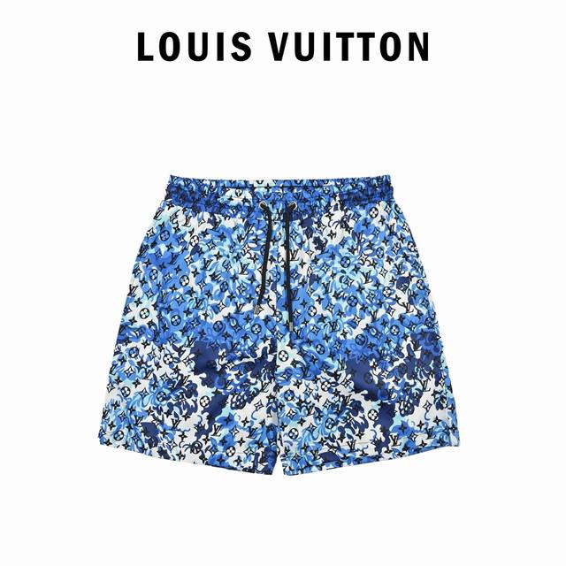 Louis Vuitton Louis Vuitton Night Sky Full Printed Monochrome Beach Shorts Fine