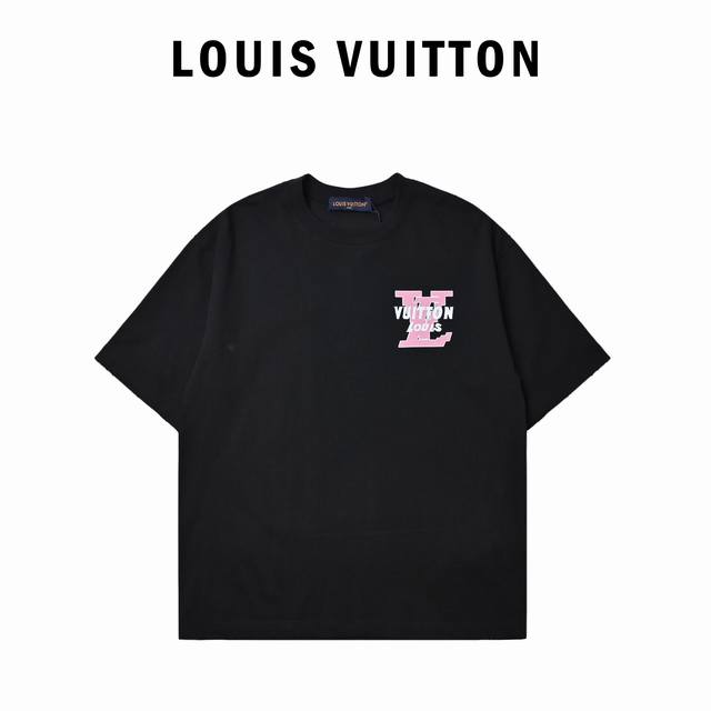 Louis Vuitton Louis Vuitton yellow big logo short-sleeved T-shirt 2025Ss spring
