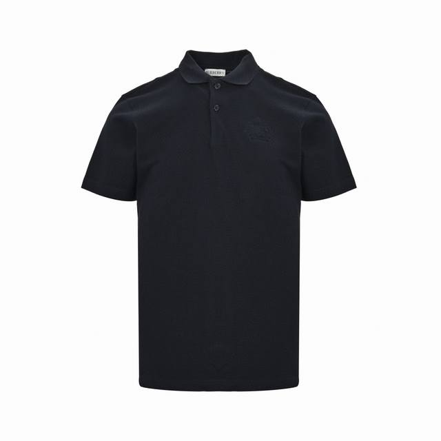 BURBERRY Summer new wheat horse embroidered lapel short-sleeved Polo shirt, made